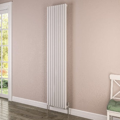 Desio Vertical Aqua Steel Radiator - All Sizes - Aqua