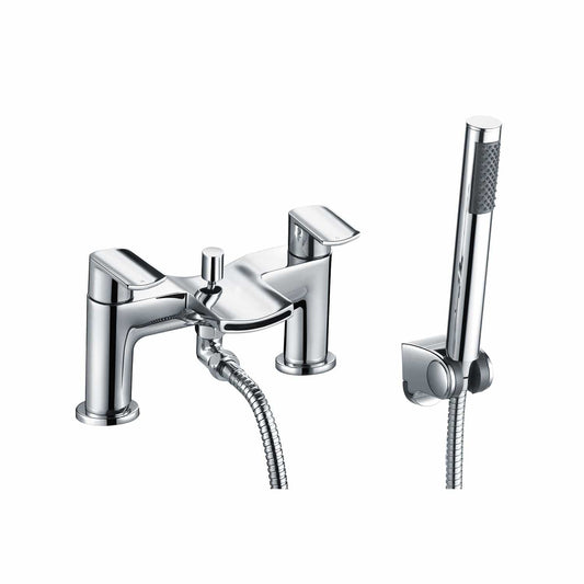 Coda Chrome Bath Shower Mixer - Aqua