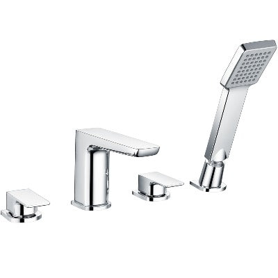 Alto 4Th Chrome Bath Shower Mixer - Aqua