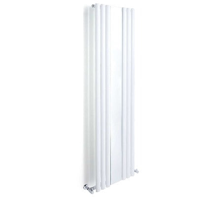 Bordeaux Vertical Wall-Mounted White Radiator - 1800 x 500mm - Aqua