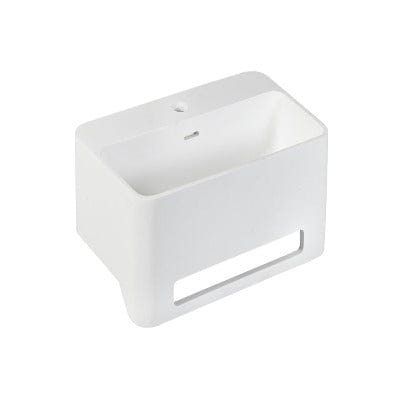 Cabanes 500mm Solid Cloakroom Basin - Aqua
