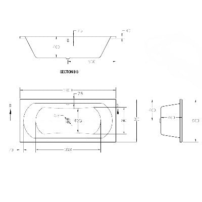 Duo Double Ended Bath - All Sizes - Aqua
