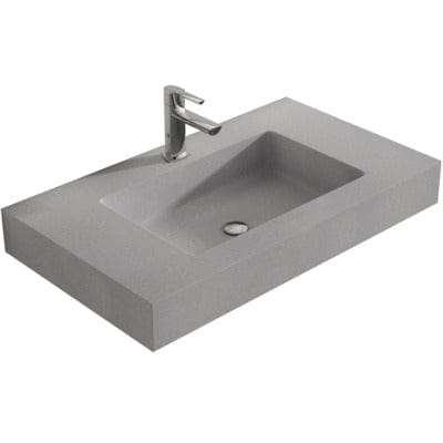 Stone Wall Hung Bowl Basin - All Colours - Aqua
