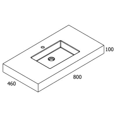 Stone Wall Hung Bowl Basin - All Colours - Aqua
