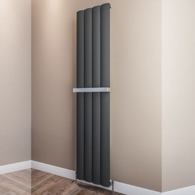 Azar Vertical Aluminium Designer Radiator - All Sizes - Aqua