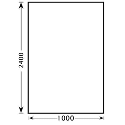 PVC Shower and Wall Panel - 2400 x 1000mm - All Finishes - Aqua