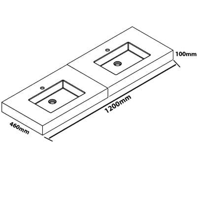 Stone Wall Hung Bowl Basin - All Colours - Aqua