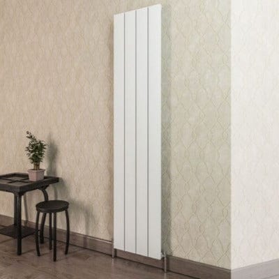 Vetta Vertical Aluminium Radiator - All Sizes - Aqua