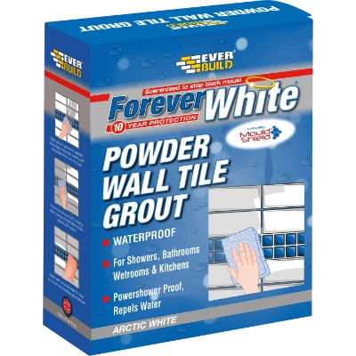 Everbuild Forever White Powder Wall Tile Grout x 3Kg (White)