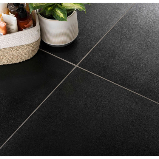 Sugar Black Sugar Porcelain Wall & Floor Tile - All Sizes
