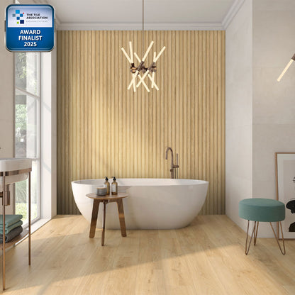 Kinabalu Light Oak Matt Porcelain Panel 1200mm x 600mm (2 per Box)