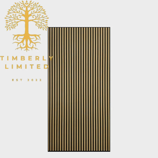 Smoked Oak Acoustic Wall Panel 2400mm x 608mm x 21.5mm