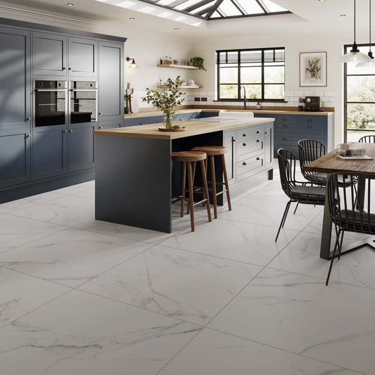 Sanford White Matt Porcelain Wall & Floor Tile 995mm x 995mm (2 per Box)