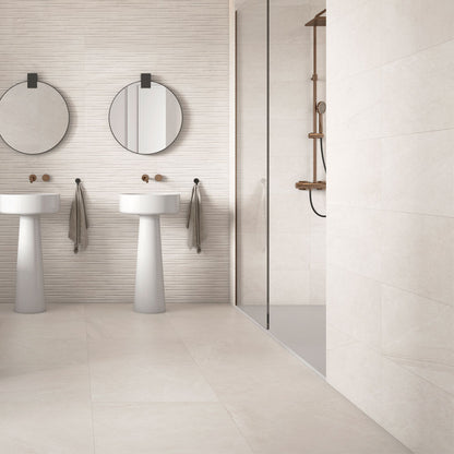 Legend Cream Matt Ceramic Wall Tile 595mm x 295mm (8 per Box)