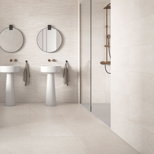 Legend Cream Matt Ceramic Wall Tile 595mm x 295mm (8 per Box)