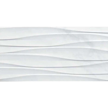 Kingston Concept Decor White Gloss Ceramic Wall Tile 600mm x 300mm (8 per Box)