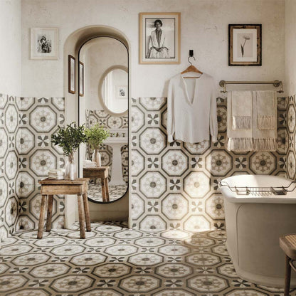 Zayda Grey Matt Ceramic Wall & Floor Tile 450mm x 450mm (5 per Box)