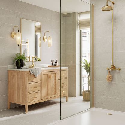 Lucca Stone Matt Porcelain Wall & Floor Tile 300mm x 600mm (7 per Box)