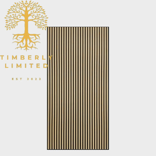 Natural Oak Acoustic Wall Panel 2400mm x 608mm x 21.5mm