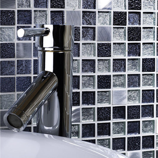 Atlas Fusion Glass/Metal Mix Wall Mosaic 300mm x 300mm (10 per Box)