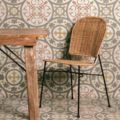 Zayda Yellow Multi Matt Ceramic Wall & Floor Tile 450mm x 450mm (5 per Box)