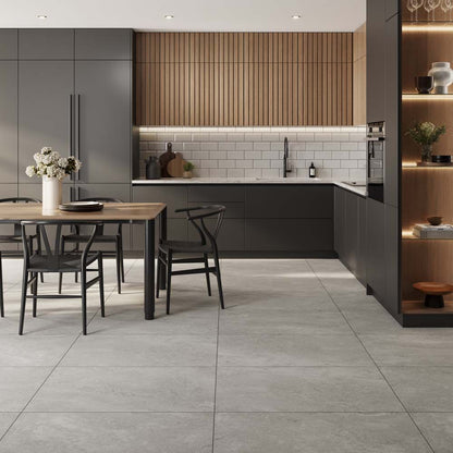 Panaro Grey Matt Porcelain Wall & Floor Tile 895mm x 596mm (2 per Box)