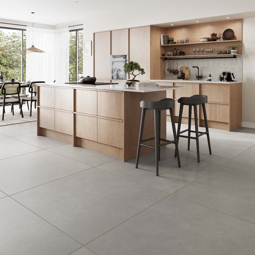 Hartford Dark Grey Matt Porcelain Wall & Floor Tile 995mm x 995mm (2 ...