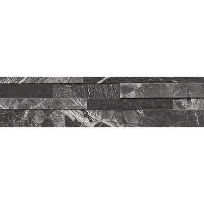 Oswald Black Split Face Matt Porcelain Wall Tile 150mm x 610mm (11 per Box)