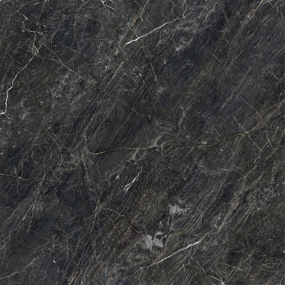Zeus Midnight Black Polished Porcelain Wall & Floor Tile 600mm x 600mm (3 per Box)