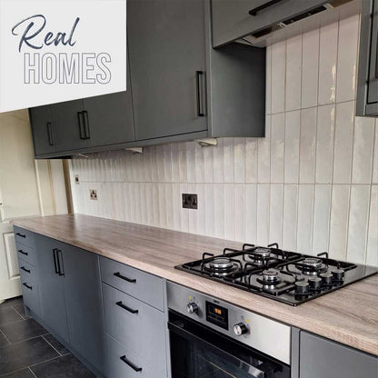 Hope White Gloss Ceramic Wall Tile 75mm x 300mm (Box of 44)