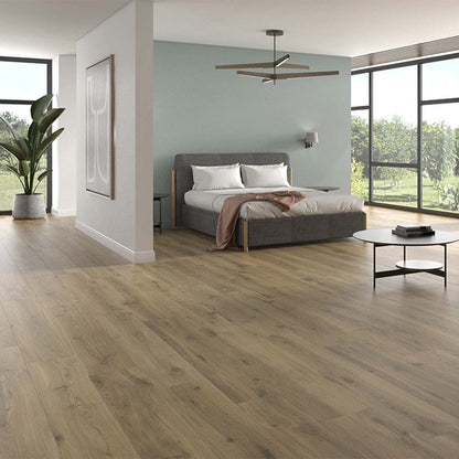 Kinabalu Dark Oak Matt Porcelain Wall & Floor Tile 1200mm x 200mm (7 per Box)