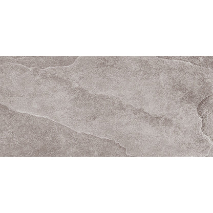 Loop Grey Matt Porcelain Wall & Floor Tile 308mm x 615mm (7 per Box)