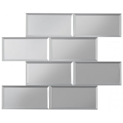 Lumiere Bevel Mirror Brick Wall Mosaic 305mm x 305mm (15 per Box)