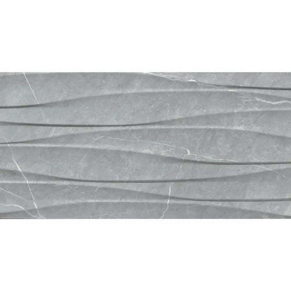 Kingston Concept Decor Graphite Gloss Ceramic Wall Tile 600mm x 300mm (8 per Box)