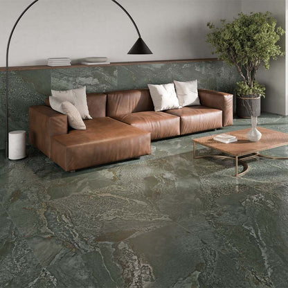 Planet Green Semi-Polished Porcelain Wall & Floor Tile 1198mm x 598mm (2 per Box)