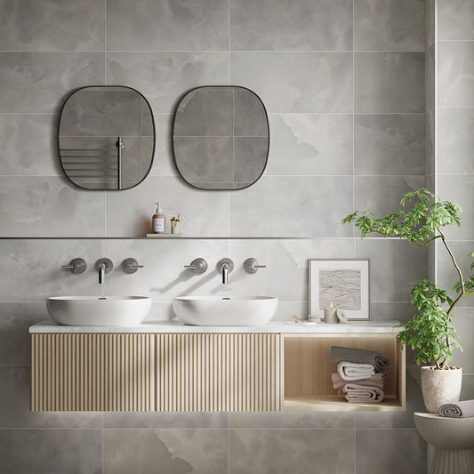 Vander Grey Matt Ceramic Wall Tile 600mm x 300mm (8 per Box)