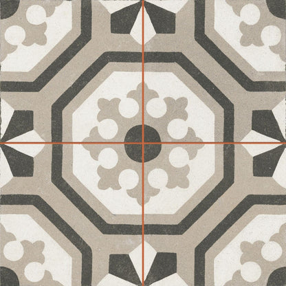 Zayda Grey Matt Ceramic Wall & Floor Tile 450mm x 450mm (5 per Box)