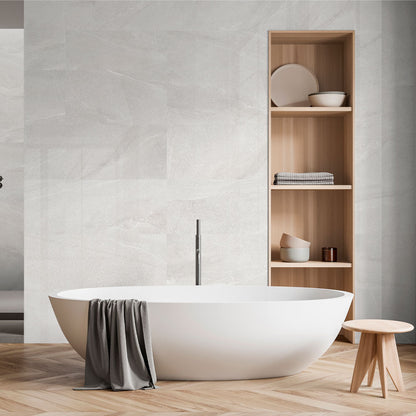 Norwick White Gloss Ceramic Wall Tile 595mm x 295mm (8 per Box)