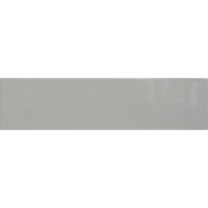 Gradient Patterns Grey Gloss Ceramic Wall Tile 75mm x 300mm (20 per Box)