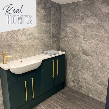 Hugo Grey Matt Ceramic Wall Tile 300mm x 600mm (8 per Box)