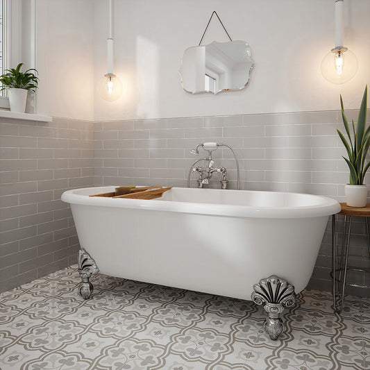 Handmade Grigio Gloss Ceramic Wall Tile 75mm x 300mm (20 per Box)