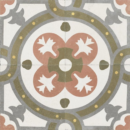 Zayda Sage Multi Matt Ceramic Wall & Floor Tile 450mm x 450mm (5 per Box)