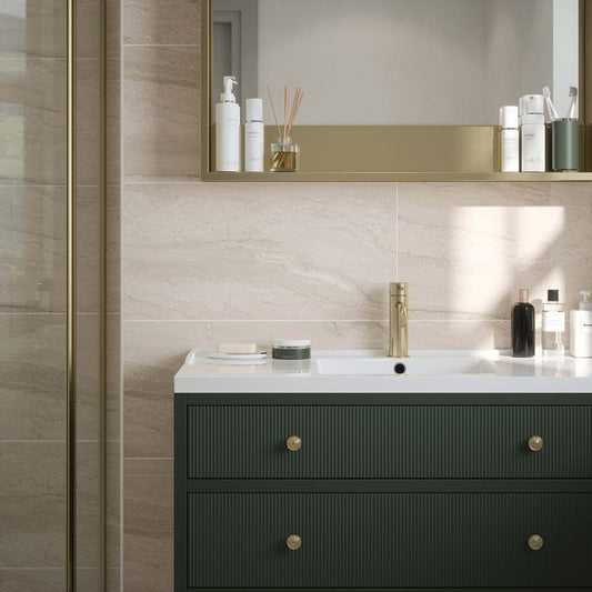 Laurent Beige Gloss Ceramic Wall Tile 300mm x 600mm (8 per Box)