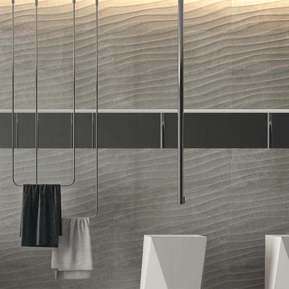 Rock Grey Concept Décor Matt Ceramic Wall Tile 690mm x 240mm (7 per Box)
