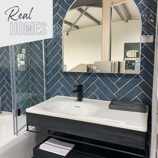 Hope Blue Gloss Ceramic Wall Tile 75mm x 300mm (Box of 44)