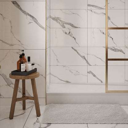 Hera Marble Polished Porcelain Wall & Floor Tile - All Sizes