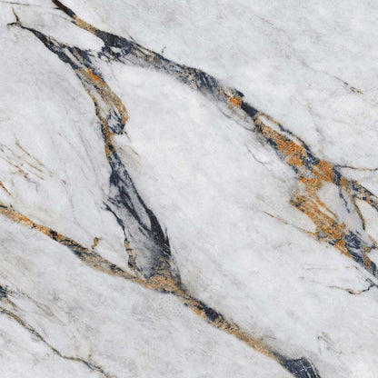 Hestia Viola Marble Polished Porcelain Wall & Floor Tile 600mm x 1200mm (3 per Box)