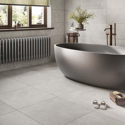Slate Mix Grey Porcelain Wall & Floor Tile 600mm x 600mm (3 per Box)