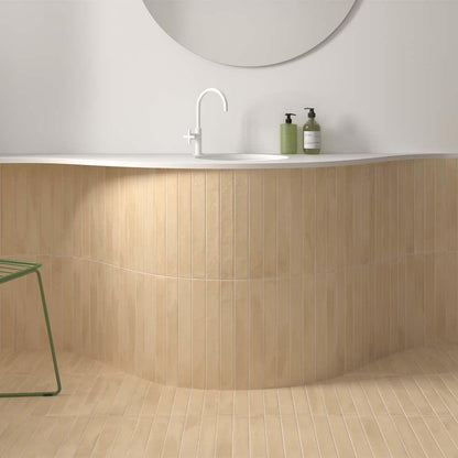 Corsica Golden Clay Matt Porcelain Wall & Floor 50mm x 400mm (50 per Box)