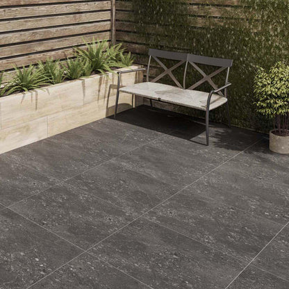 Cement Ceppo Black Matt Glazed Porcelain  600mm x 900mm x 20mm